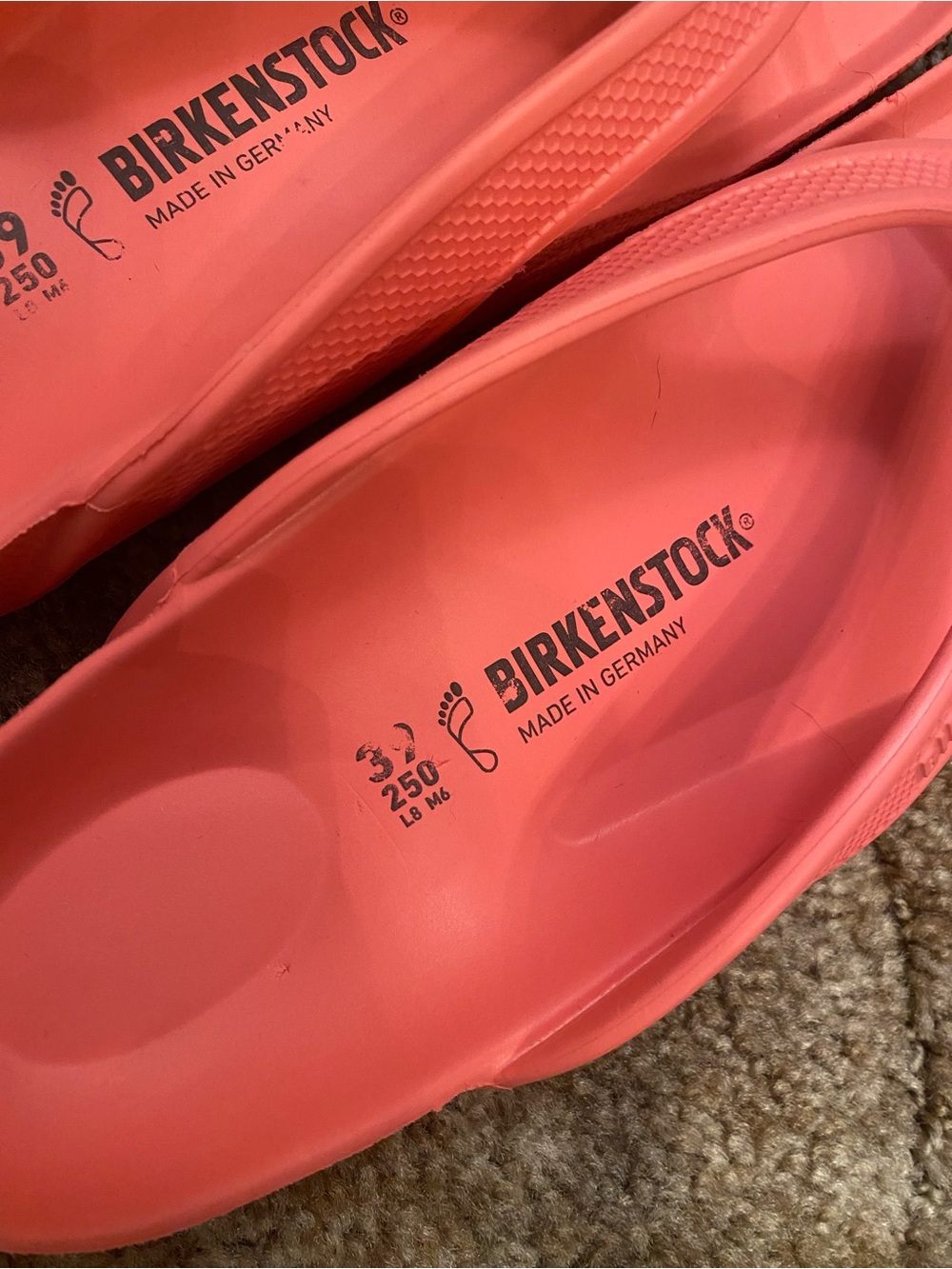 Birkenstock Coral-Pink EVA Thong Sandals - Picture 4 of 8